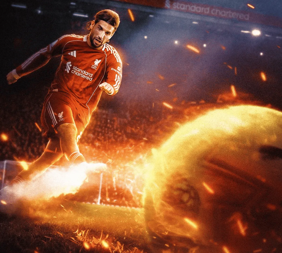 开云体育下载-索博单季英超4次任意球破门创红军纪录，距小贝英超纪录1球